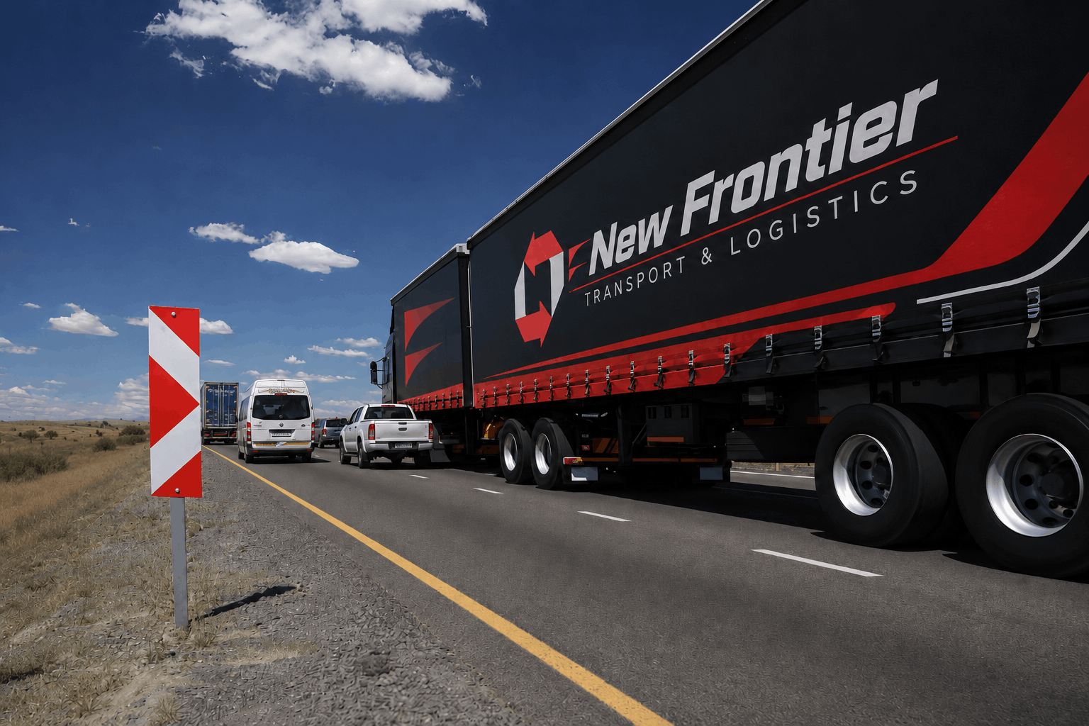 New Frontier truck ready to move cargo